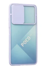 Newface Xiaomi Poco F3 Kılıf Palm Buzlu Kamera Sürgülü Silikon - Lila - Görsel 3