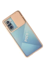 Newface Xiaomi Poco F3 Kılıf Palm Buzlu Kamera Sürgülü Silikon - Pembe - Görsel 2