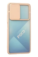 Newface Xiaomi Poco F3 Kılıf Palm Buzlu Kamera Sürgülü Silikon - Pembe - Görsel 3
