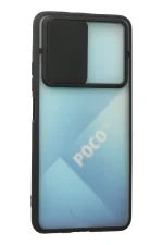 Newface Xiaomi Poco F3 Kılıf Palm Buzlu Kamera Sürgülü Silikon - Siyah - Görsel 3
