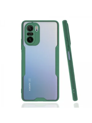 Newface Xiaomi Poco F3 Kılıf Platin Silikon - Yeşil