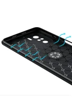 Newface Xiaomi Poco F3 Kılıf Range Yüzüklü Silikon - Kırmızı - Görsel 3