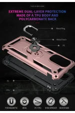 Newface Xiaomi Poco F3 Kılıf Sofya Yüzüklü Silikon Kapak - Rose - Görsel 5