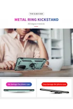 Newface Xiaomi Poco F3 Kılıf Sofya Yüzüklü Silikon Kapak - Yeşil - Görsel 4