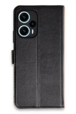 Newface Xiaomi Poco F5 Kılıf Trend S Plus Kapaklı Kılıf - Siyah