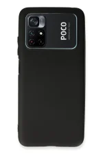 Newface Xiaomi Poco M4 Pro 4G Kılıf First Silikon - Siyah