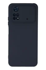 Newface Xiaomi Poco M4 Pro 4G Kılıf Nano içi Kadife Silikon - Lacivert