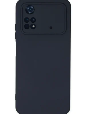 Newface Xiaomi Poco M4 Pro 4G Kılıf Nano içi Kadife Silikon - Lacivert