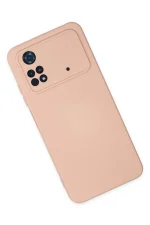Newface Xiaomi Poco M4 Pro 4G Kılıf Nano içi Kadife Silikon - Pudra - Görsel 2