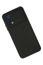 Newface Xiaomi Poco M4 Pro 4G Kılıf Nano içi Kadife Silikon - Siyah - Görsel 2