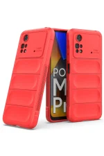 Newface Xiaomi Poco M4 Pro 4G Kılıf Optimum Silikon - Kırmızı - Görsel 2