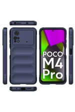 Newface Xiaomi Poco M4 Pro 4G Kılıf Optimum Silikon - Lacivert - Görsel 3
