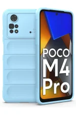 Newface Xiaomi Poco M4 Pro 4G Kılıf Optimum Silikon - Sky Blue