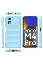 Newface Xiaomi Poco M4 Pro 4G Kılıf Optimum Silikon - Sky Blue - Görsel 3