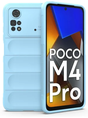 Newface Xiaomi Poco M4 Pro 4G Kılıf Optimum Silikon - Sky Blue