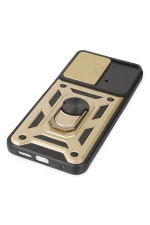 Newface Xiaomi Poco M4 Pro 4G Kılıf Pars Lens Yüzüklü Silikon - Gold - Görsel 5