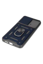 Newface Xiaomi Poco M4 Pro 4G Kılıf Pars Lens Yüzüklü Silikon - Lacivert - Görsel 5