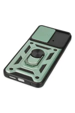 Newface Xiaomi Poco M4 Pro 4G Kılıf Pars Lens Yüzüklü Silikon - Yeşil - Görsel 5