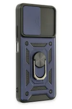 Newface Xiaomi Poco M4 Pro 5G Kılıf Pars Lens Yüzüklü Silikon - Lacivert - Görsel 2