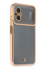 Newface Xiaomi Poco M5 Kılıf Liva Lens Silikon - Rose