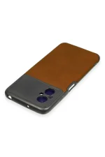 Newface Xiaomi Poco M5 Kılıf Loop Deri Silikon - Kahverengi - Görsel 3