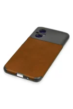 Newface Xiaomi Poco M5 Kılıf Loop Deri Silikon - Kahverengi - Görsel 4