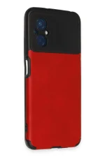 Newface Xiaomi Poco M5 Kılıf Loop Deri Silikon - Kırmızı - Görsel 2