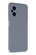 Newface Xiaomi Poco M5 Kılıf Nano içi Kadife Silikon - Gri - Görsel 2