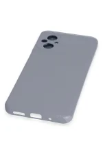 Newface Xiaomi Poco M5 Kılıf Nano içi Kadife Silikon - Gri - Görsel 4