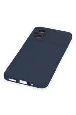 Newface Xiaomi Poco M5 Kılıf Nano içi Kadife Silikon - Lacivert - Görsel 4