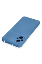 Newface Xiaomi Poco M5 Kılıf Nano içi Kadife Silikon - Mavi - Görsel 3