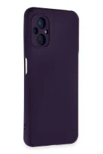 Newface Xiaomi Poco M5 Kılıf Nano içi Kadife Silikon - Mor - Görsel 2