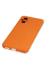 Newface Xiaomi Poco M5 Kılıf Nano içi Kadife Silikon - Turuncu - Görsel 4
