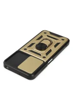 Newface Xiaomi Poco M5 Kılıf Pars Lens Yüzüklü Silikon - Gold - Görsel 4