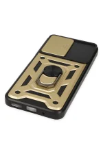 Newface Xiaomi Poco M5 Kılıf Pars Lens Yüzüklü Silikon - Gold - Görsel 5