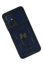 Newface Xiaomi Poco M5 Kılıf Pars Lens Yüzüklü Silikon - Lacivert - Görsel 3