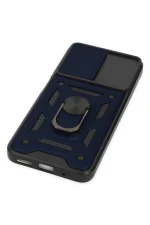 Newface Xiaomi Poco M5 Kılıf Pars Lens Yüzüklü Silikon - Lacivert - Görsel 5