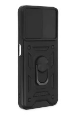 Newface Xiaomi Poco M5 Kılıf Pars Lens Yüzüklü Silikon - Siyah - Görsel 2