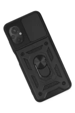 Newface Xiaomi Poco M5 Kılıf Pars Lens Yüzüklü Silikon - Siyah - Görsel 3