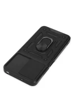 Newface Xiaomi Poco M5 Kılıf Pars Lens Yüzüklü Silikon - Siyah - Görsel 4