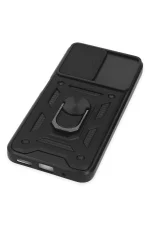 Newface Xiaomi Poco M5 Kılıf Pars Lens Yüzüklü Silikon - Siyah - Görsel 5