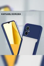 Newface Xiaomi Poco M5 Kılıf Platin Silikon - Kırmızı - Görsel 3