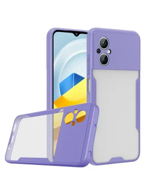 Newface Xiaomi Poco M5 Kılıf Platin Silikon - Lila