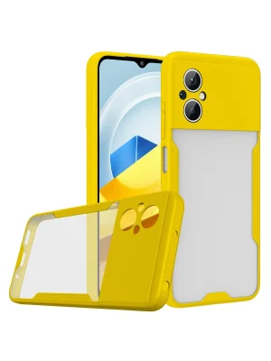Newface Xiaomi Poco M5 Kılıf Platin Silikon - Sarı