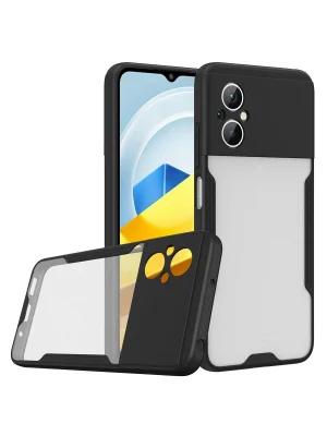 Newface Xiaomi Poco M5 Kılıf Platin Silikon - Siyah
