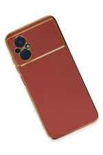 Newface Xiaomi Poco M5 Kılıf Volet Silikon - Kırmızı - Görsel 3