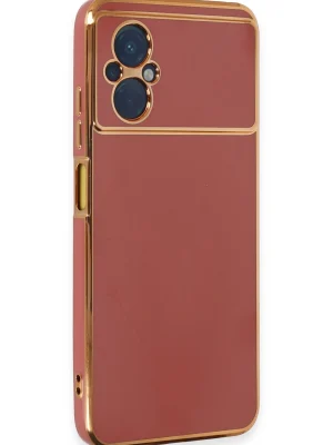 Newface Xiaomi Poco M5 Kılıf Volet Silikon - Kırmızı