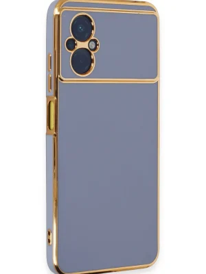 Newface Xiaomi Poco M5 Kılıf Volet Silikon - Mavi