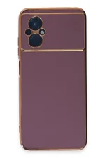 Newface Xiaomi Poco M5 Kılıf Volet Silikon - Mor - Görsel 2