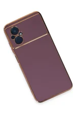 Newface Xiaomi Poco M5 Kılıf Volet Silikon - Mor - Görsel 3